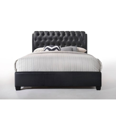 Eastern King Ireland Ii Bed Black - Acme Furniture : Target