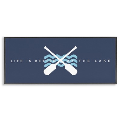 Stupell Industries Better At Lake with Crossed Oars, 24" x 10"