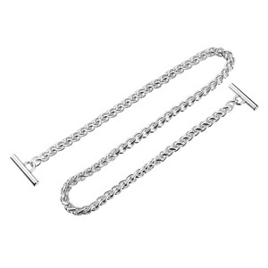 Unique Bargains Shoulder Bag Handbag DIY Accessories Zinc Alloy Flat Chain Strap - 1 of 3