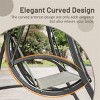 Syemin Patio Swings 3-Seat Patio Swing Chair, Outdoor Porch Swing with Adjustable Canopy and Steel Frame, Patio Swing Glider for Garden, 73"*52"*70" - 4 of 4