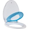 Round Toilet Seat with Toddler Seat Built in, Potty Training Toilet Seat Round Fits Both Adult and Child, with Slow Close and Magnets - 3 of 3