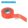 Unique Bargains PVC Non-Adhesive Flagging Tape for Tree Survey Boundaries 6 Pcs - 2 of 4