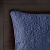 Sapphtopaz Bedding Comforter Set Classic Solid Color with Patterned Quilting Quilt Set - 4 of 4