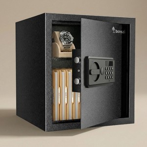 Bonsaii 1.2 Cu Ft Safe Box with Lighted Keypad, Type-C Emergency