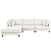 Sectional Couches for Living Room with Movable Ottoman, CENGHU Modular Sectional Sofa, 110 Inch 4 Seat Sofa Set with 5 pillows, Beige - 3 of 4