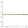 Black Bow Jewelry 1.3mm, 14K Yellow Gold, Solid Baby Rope Chain Necklace - 4 of 4