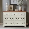 KTMBDW Farmhouse 7 Drawers Dresser for Bedroom, 47" Wide Wood Rustic Chest of Drawers, Wood Storage Dressers Organizer for Bedroom, Living Room - 2 of 4