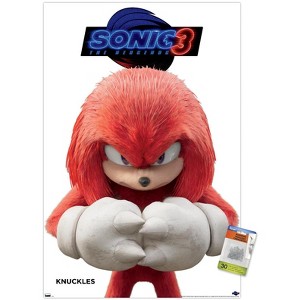 Trends International Sonic The Hedgehog 3 - Knuckles Feature Series Unframed Wall Poster Prints - 1 of 4