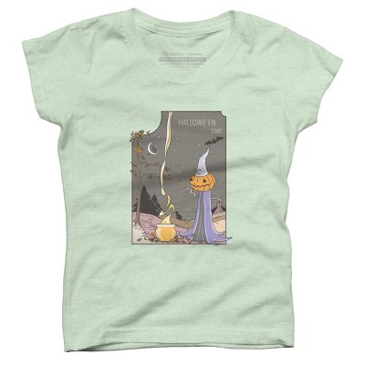 Girl's Design By Humans Halloween magic brewery By runcatrun T-Shirt