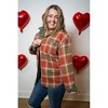 Women's Looks Good On You Reversible Corduroy And Plaid Shacket - Mello - 3 of 4