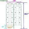 2 Pack Metal Garden Trellis, Garden Trellis for Climbing Plants Easy Assembly Flower Support for Vines Rose Grape Cucumber Beans Peas - 2 of 4