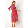 Petal and Pup Hallie Midi Dress - Red Wine S - 3 of 4