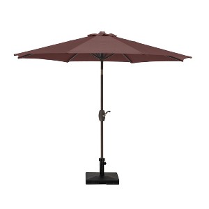 WestinTrends 9 Ft Outdoor Patio Market Table Umbrella with Square Concrete Base - 1 of 4