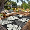 Outdoor Modern Large Area Rugs for Camping RV Patio Auto Erasable Lightweight Plastic Straw Rug for Garden Backyard Reversible Portable Picnic Mat - 2 of 4