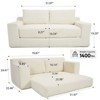 Hrinhom 70.9" W Convertible sofa,Modern Corduroy Loveseat,Compression Sofa - 3 of 4