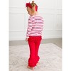 RuffleButts Toddler Girls Ruffle Flare Pants - 3 of 4