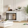 47'' Wooden Dog Crate Furniture, Chew-Resistant Indoor Dog Kennel with 2 Drawers, Decorative Dog Cage End Table for Small/Medium Dogs - 2 of 4