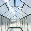 CAVINAS 6.3'*4.2'*7' Durable Polycarbonate Greenhouse Walk-in Greenhouse Kit with Rain Gutter for Backyard - 4 of 4