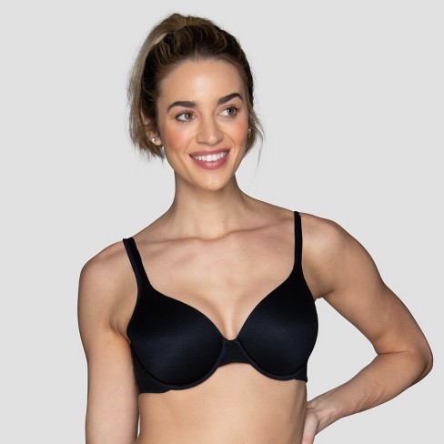 Vanity Fair Womens Body Shine Full Coverage Underwire Bra 75298 - MIDNIGHT  BLACK - 34C