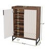 Kumasinova 29.52" Shoe Cabinet,Modern Freestanding 5-Tier Shoe Storage Organizer with Adjustable Shelves and 2 Doors for Entryway,Hallway,Closet - 3 of 4