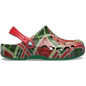 Crocs Kids Baya Holiday Christmas Plaid Clogs - 1 of 4