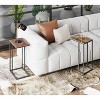 GALAXHERO C-Shaped Side Table Set of 2, 2-Tier Small End Tables for Sofa or Bed, Metal Frame Tables for Living Room, Bedroom, or Home Office - 4 of 4