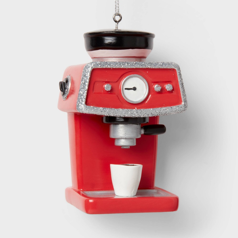 Espresso Machine Christmas Tree Ornament Red - Wondershop™