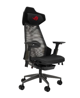 Black Mesh Aluminum Cyborg Gaming Chair with Adjustable Armrests