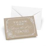 Hortense B. Hewitt HBH Thank You Wedding Note Card Country Blossom 50/Pack 30416ST