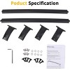 Roof Rack Cross Bars, Roof Bars Compatible with 2015-2020 Chevy Suburban & Tahoe Crossbars for Rooftop Cargo Carrier, Luggage, Kayak, Bike, Snowboard - 3 of 4