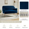 Aida Contemporary Velvet Loveseat Sofa  with Recessed Arms for Living Room and Bedroom and small space| Karat Home - 4 of 4