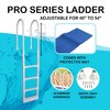 Main Access 200300 ProSeries Above Ground Swimming Pool Step Ladder Entry System with Adjustable Handrails Bundled with Swimline 9" x 24" Ladder Mat - 4 of 4