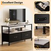 55 Inch TV Stand for Living Room, Media Console Featuring Open Shelf, Television Chest with Storage - 3 of 4