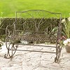 The Lakeside Collection Decorative Wrought Iron Outdoor Metal Rocking Bench - 4 of 4