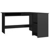 Clihome Modern L-Shaped Computer Desk, Adjustable Corner Workstation with Ample Storage Shelves for Compact Spaces - 2 of 4