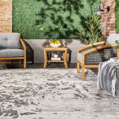 Meaghan Gray Abstract Washable Synthetic Area Rug, 5' x 8'