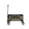 Folding Wagon Cart with All Terrain Wheels, Heavy Duty Utility Cart with Adjustable Handle for Camping, Garden, Sports, Shopping-The Pop Home - 2 of 4