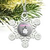 This is My Party Face Metal Snowflake Christmas Tree Holiday Ornament - 2 of 3