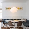 LLHZSY Modern Glass Globe 1-Light Pendant Chandelier Light- W 16 1/2" - 2 of 4