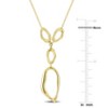 EVERLY JEWELRY |10K Yellow Gold Abstract Shape Lariat Necklace - 17 inch - 4 of 4