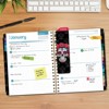 HARDCOVER 2026 Planner, 8.5"x11": 14 Months (Nov 2025-Dec 2026), Daily/Weekly/Monthly,  Bookmark, Pocket Folder w Sticky Notes (Sugar Skull) - 3 of 4