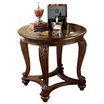 Photo 1 of Norcastle End Table Dark Brown - Signature Design by Ashley