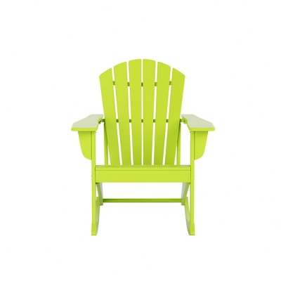 WestinTrends Outdoor Patio Poly Adirondack Rocking Chair Rocker