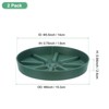 Unique Bargains Plastic Indoor Durable Flower Pot Plant Saucer 2 Pcs - 2 of 4