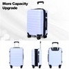 FATMOON luggage sets 3 piece, carry-on luggage with wheels, check in luggage, 28/24/20 inch luggage,tsa approved lock,hardshell suitcase - 2 of 4