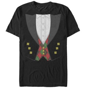 Men's Lost Gods St. Patrick's Day Tuxedo Plaid Costume Tee T-Shirt - 1 of 4