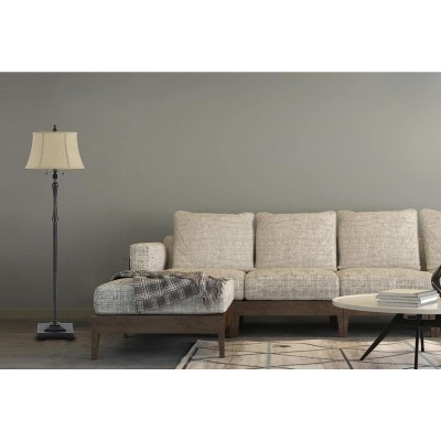 Elegant 61" Adjustable Metal Floor Lamp in Oil Rubbed Bronze