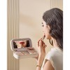SONGMICS HOME ANAH Collection - Travel Jewelry Case, Small Jewelry Box Organizer with Mirror, 4.1 x 8 x 2.4 Inches, PU Surface - 3 of 4