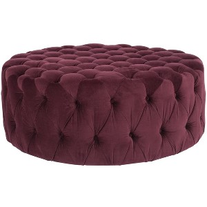 Charlene Tufted Cocktail Ottoman  - Safavieh - 1 of 3