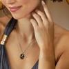 Ross-Simons Onyx and .90 ct. t.w. Black Spinel Pendant Necklace in 18kt Gold Over Sterling Size 18 - 2 of 4